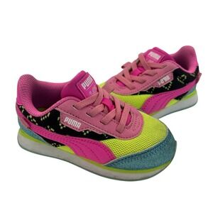 Puma Kids Sneakers - Pink, Yellow, Blue